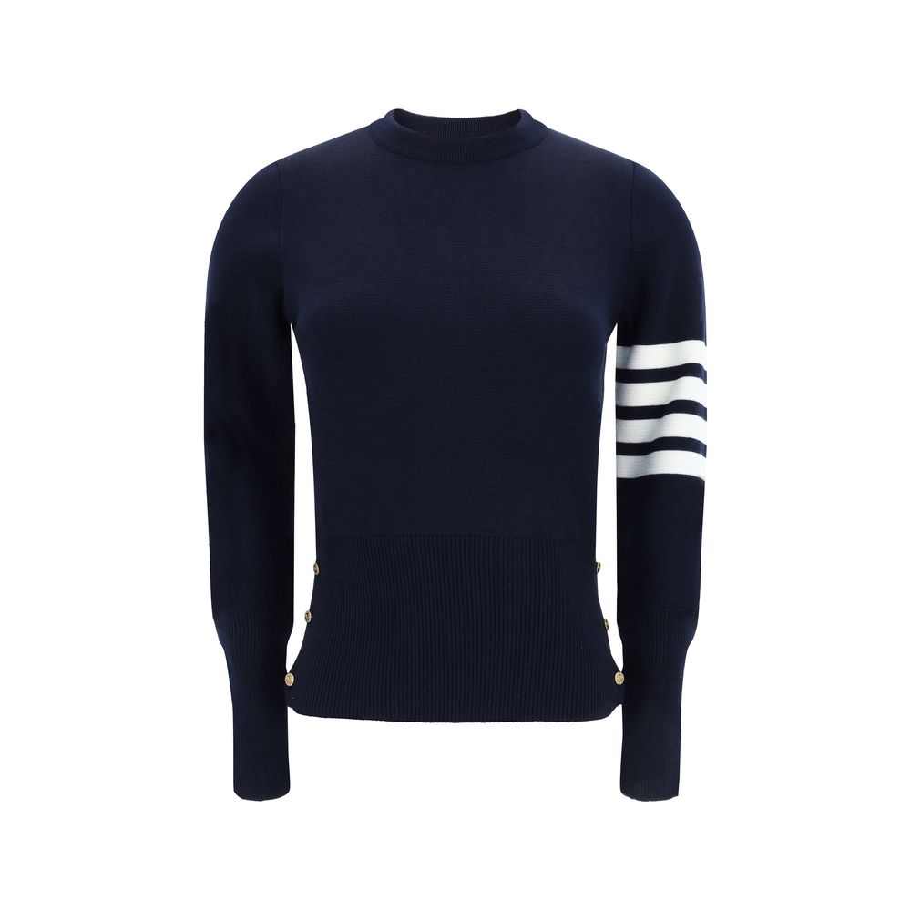 Thom Browne MILANO STITCH CLASSIC CREW NECK PULLOVER